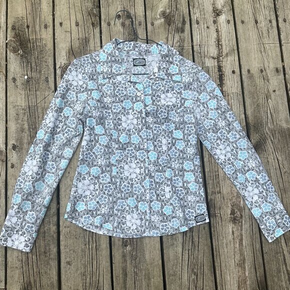 Long Sleeve Blouse Flowered - Picture 1 of 4